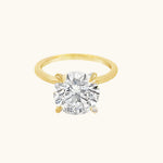 Stunning 4.10 CT Round Moissanite Engagement Ring with Solitaire Design 1