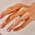 1.50 CT Round Cut Moissanite Bridal Ring Set with Round Wedding Bands 5