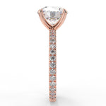 Stunning 2.0 CT Round Moissanite Engagement Ring with Hidden Halo & Pave Design 10