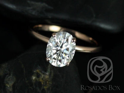 Stunning 2.10 CT Oval Moissanite Engagement Ring with Solitaire Design 8