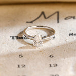 Stunning 2.0 CT Pear Moissanite Engagement Ring with Solitaire Design 1