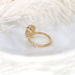 Stunning 2 CT Oval Moissanite Engagement Ring with Pave Design 3