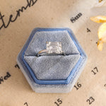 Stunning 4.0 CT Emerald Moissanite Engagement Ring with Solitaire Design 1