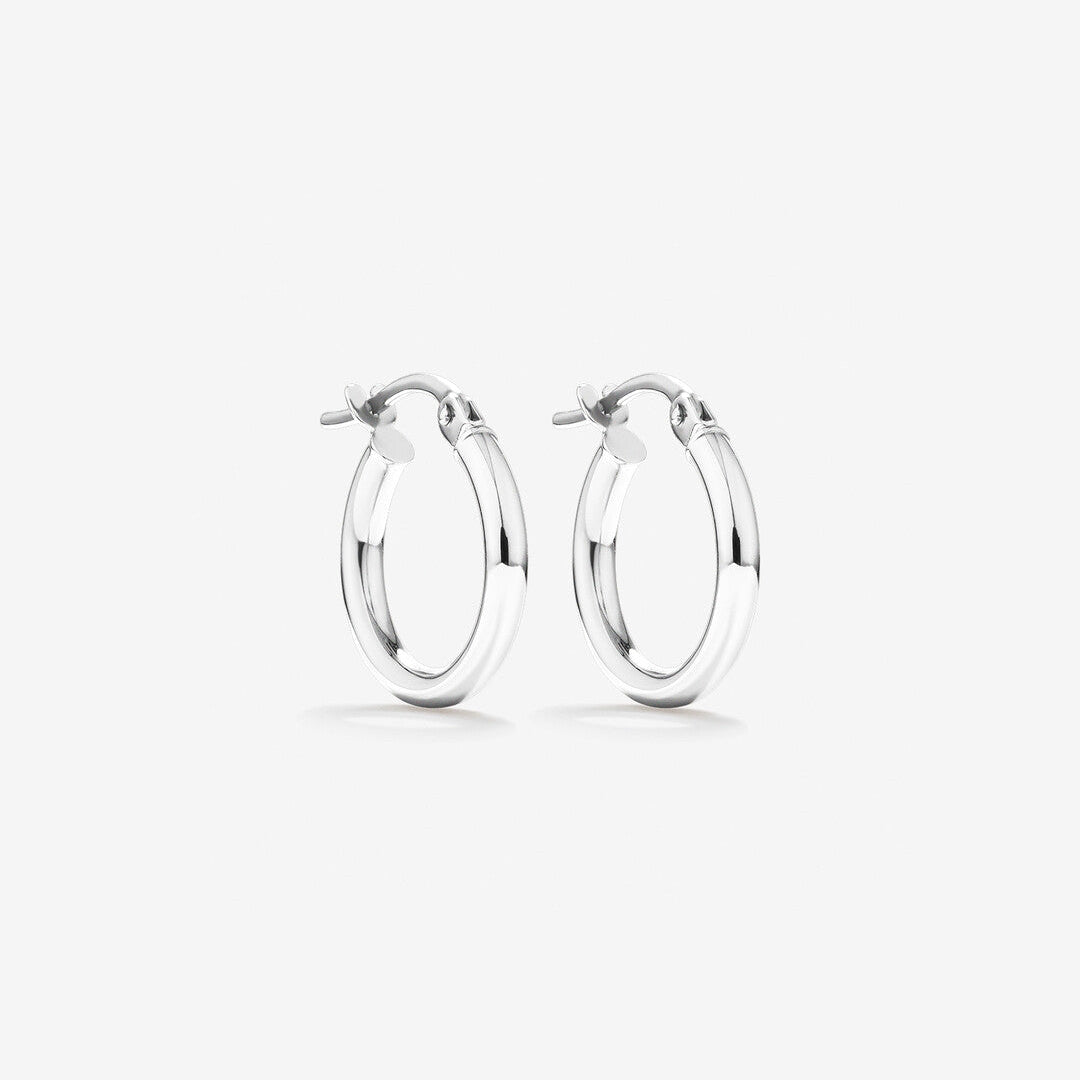 Round Cut Cubic Zirconia in 925 Sterling Silver Earrings 1