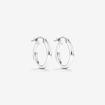 Round Cut Cubic Zirconia in 925 Sterling Silver Earrings 1