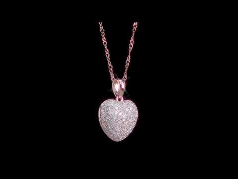 Round Cut Cubic Zirconia in 925 Sterling Silver Necklace 7