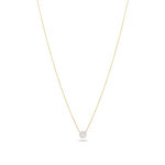 0.50 CT Round Moissanite Diamond Cluster Pendant Necklace in Solid Gold 4
