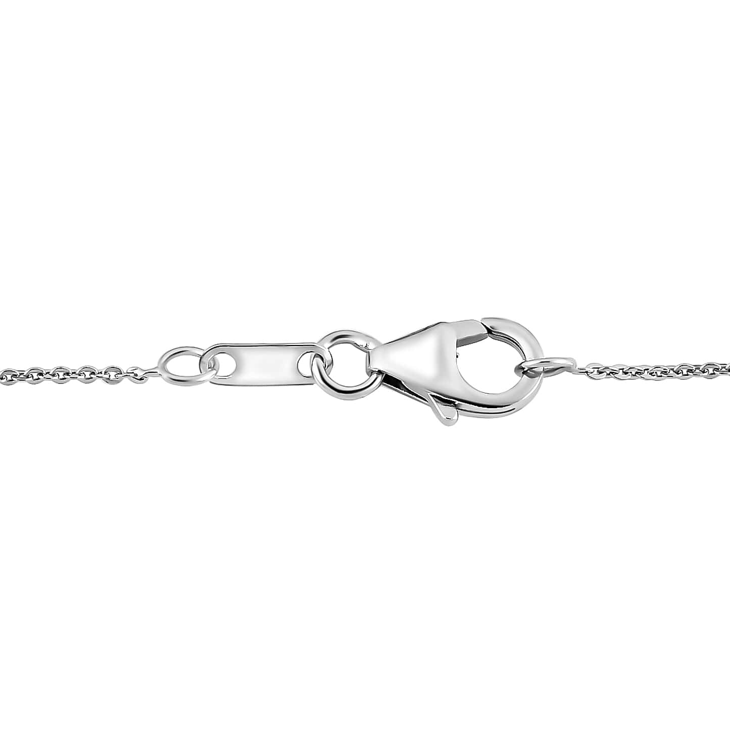 Round Cut Cubic Zirconia in 925 Sterling Silver Necklace 5