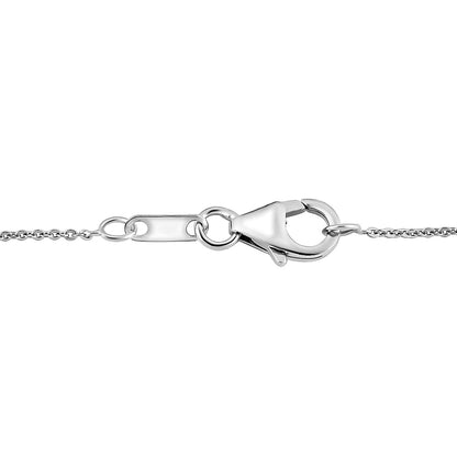 Round Cut Cubic Zirconia in 925 Sterling Silver Necklace 5