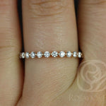 Stunning 0.55 TCW Round Moissanite Stones Full Eternity Wedding Band 8