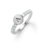 0.96 TCW Round Aquamarine Lab Made Diamond- March Birthstone Ring 6