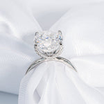 Stunning 5.0 CT Oval Shape Moissanite Engagement Ring with Solitaire Design 3