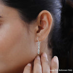Round Cut Cubic Zirconia in 925 Sterling Silver Earrings 3