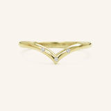 Stunning 0.1 TCW Round Moissanite Stones Dainty Wedding Bands 1