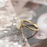 Stunning 3.0 CT Radiant Moissanite Engagement Ring with Solitaire Design 3