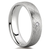 Classic Solitaire Wedding Band for Men's in Solid Gold 4