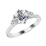 Round Cut Cluster Style Cubic Zirconia in 925 Sterling Silver Jewelry 4