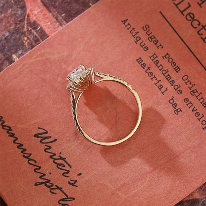 Stunning 4.5 CT Oval Moissanite Engagement Ring with Halo & Pave Design 4