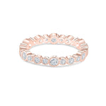 Stunning 0.4 TCW Round Moissanite Stones Mia Vintage Wedding Band 1