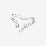 Round Cut Cubic Zirconia in 925 Sterling Silver Bracelet 2