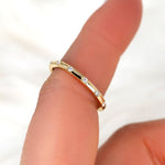 Stunning 0.11 TCW Round Moissanite Stones Flush Wedding Bands 4