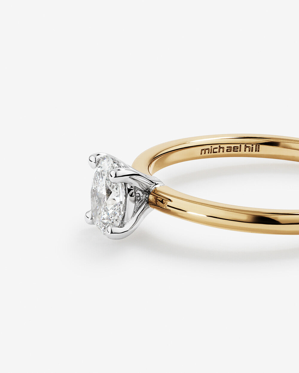 Stunning 0.5 CT Oval Moissanite Engagement Ring In Solitaire Design 4