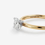 Stunning 0.5 CT Oval Moissanite Engagement Ring In Solitaire Design 4