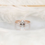 Stunning 1.95 CT Oval Moissanite Engagement Ring with Three Stone Design 1