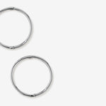 Round Cut Cubic Zirconia in 925 Sterling Silver Earrings 5
