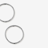 Round Cut Cubic Zirconia in 925 Sterling Silver Earrings 5