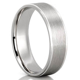 Classic Stain Finish Wedding Band for Men's in Solid Gold 4