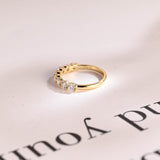 Stunning 0.3 TCW Round Moissanite Stones Half Eternity Wedding Band 10