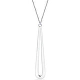 Round Cut Cubic Zirconia in 925 Sterling Silver Necklace 1