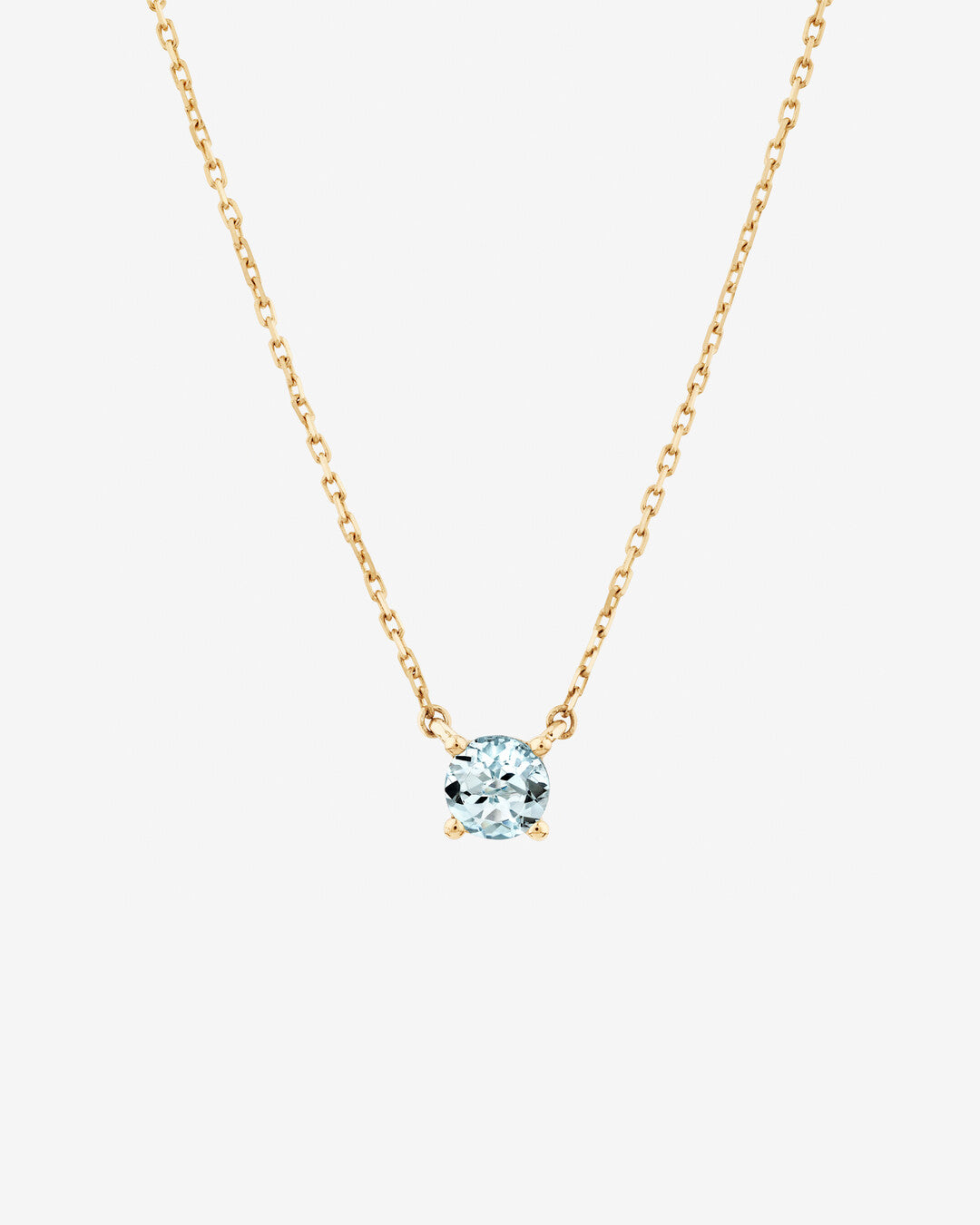 Round Cut Cubic Zirconia in 925 Sterling Silver Necklace 1