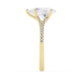 Stunning 2.0 CT Pear Moissanite Engagement Ring with Split Shank Design 4