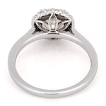 Stunning 1.0- 2.0 CT Round Moissanite Engagement Ring with Halo Design 4
