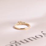 Stunning 0.2 TCW Round Moissanite Stones Half Eternity Wedding Bands 3