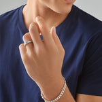 Round Cut Cubic Zirconia in 925 Sterling Silver Bracelet 4