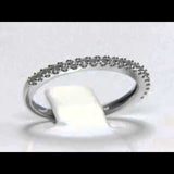Round Cut Cubic Zirconia in 925 Sterling Silver Wedding Bands 7