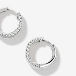 Round Cut Cubic Zirconia in 925 Sterling Silver Earrings 4