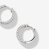Round Cut Cubic Zirconia in 925 Sterling Silver Earrings 4