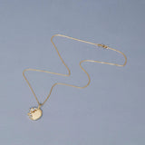 0.20 CT Round & Marquise Moissanite Diamond Secret Garden Medallion Pendant Necklace in Solid Gold 4