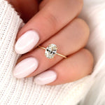 Stunning 1.98 CT Oval Moissanite Engagement Ring with Solitaire Design 7