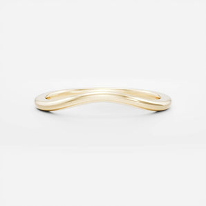 Stunning Plain Curved Wedding Bands