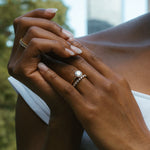 Stunning 1.0 CT Round Moissanite Engagement Ring with Solitaire Design 18