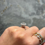 Stunning 3.46 CT Cushion Moissanite Engagement Ring with Halo & Pave Design 4