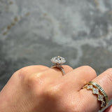 Stunning 3.46 CT Cushion Moissanite Engagement Ring with Halo & Pave Design 4