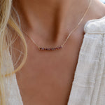1.38 TCW Round Garnet Lab Made Diamond- January Birthstone Necklace 6