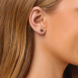 Round Cut Cubic Zirconia in 925 Sterling Silver Earrings 4