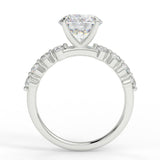 Stunning 2.0 CT Round Moissanite Engagement Ring with Pave Design 6